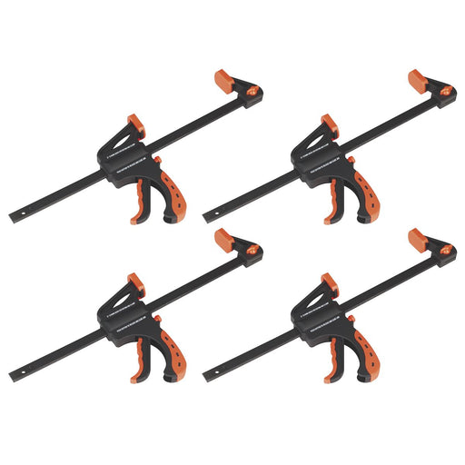 Sealey Ratchet Bar Clamp 300mm 4pc Set AK61024 Sealey - Dynamic Drive