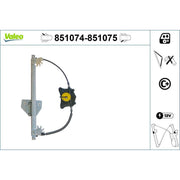 Valeo Electric Window Regulator Lifter Left Rear 851074