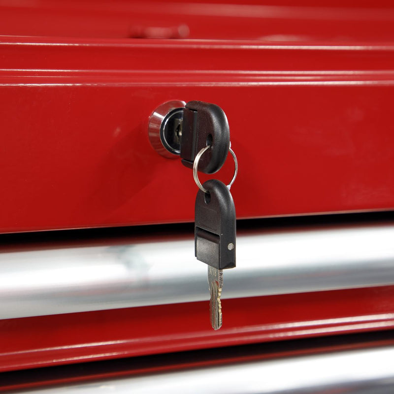 Sealey Rollcab 7 Drawer with Ball-Bearing Slides Red AP26479T Sealey - Dynamic Drive