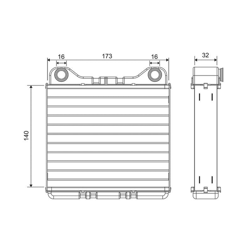 Valeo Heater Matrix Core Heat Exchanger 811574