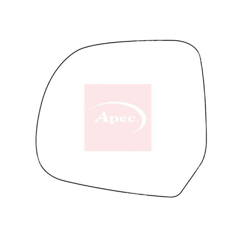 Apec Exterior Wing Mirror Glass Left fits Dacia Duster 1984-1993 1.4 1.6