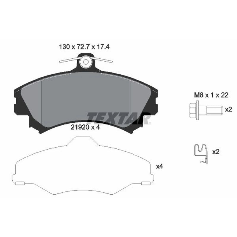 Textar Front Brake Pad Set 2192003