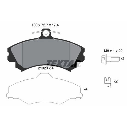 Textar Front Brake Pad Set 2192003