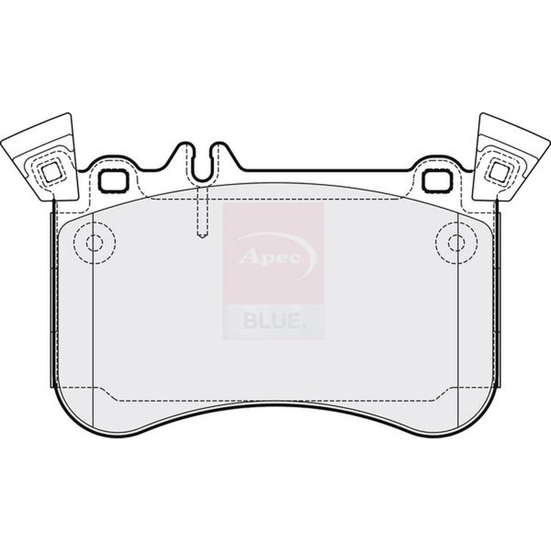 Apec Front Brake Pad Set fits Mercedes-Benz A-Class 2013-2018 176.052