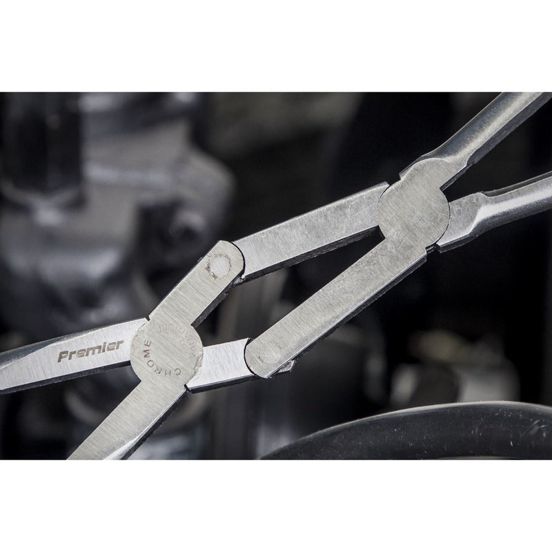 Sealey Needle Nose Pliers 45 Double Joint Long Reach 335mm AK8592 Sealey - Dynamic Drive