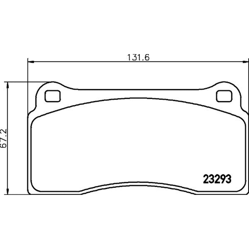Mintex Front Brake Pad Set fits Daimler Daimler Xj 1997-2003 4.0