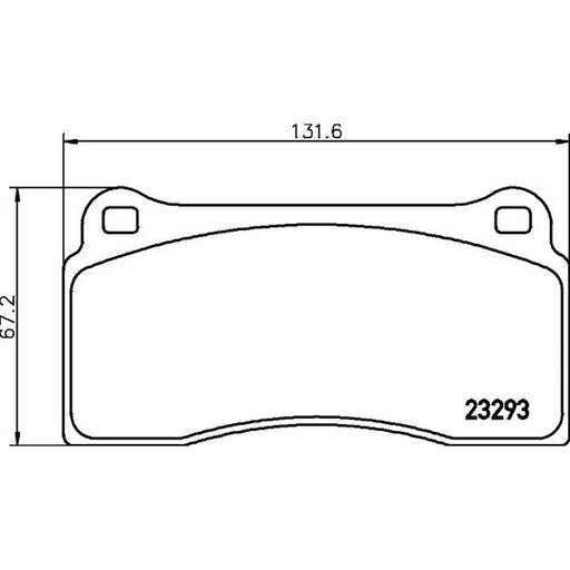 Mintex Front Brake Pad Set fits Daimler Daimler Xj 1997-2003 4.0