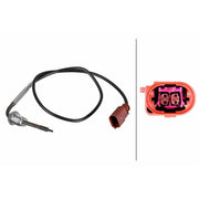 Hella Exhaust Gas Temperature Sensor Lower fits Audi Q7 2009-2012 3.0