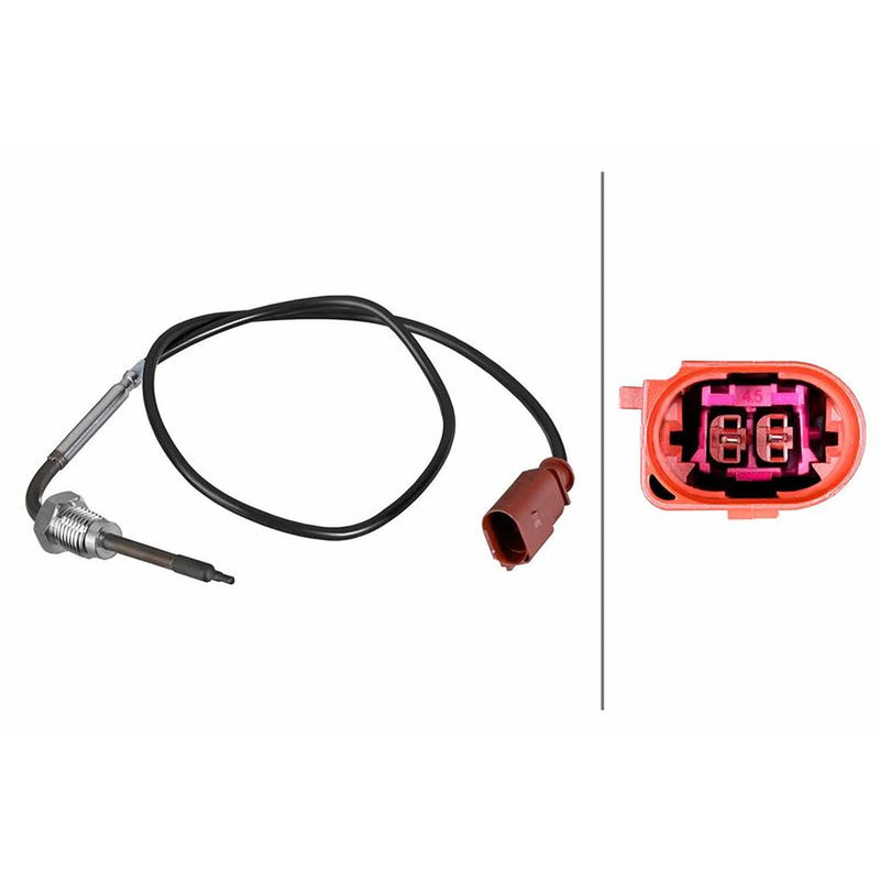 Hella Exhaust Gas Temperature Sensor Lower fits Audi Q7 2009-2012 3.0