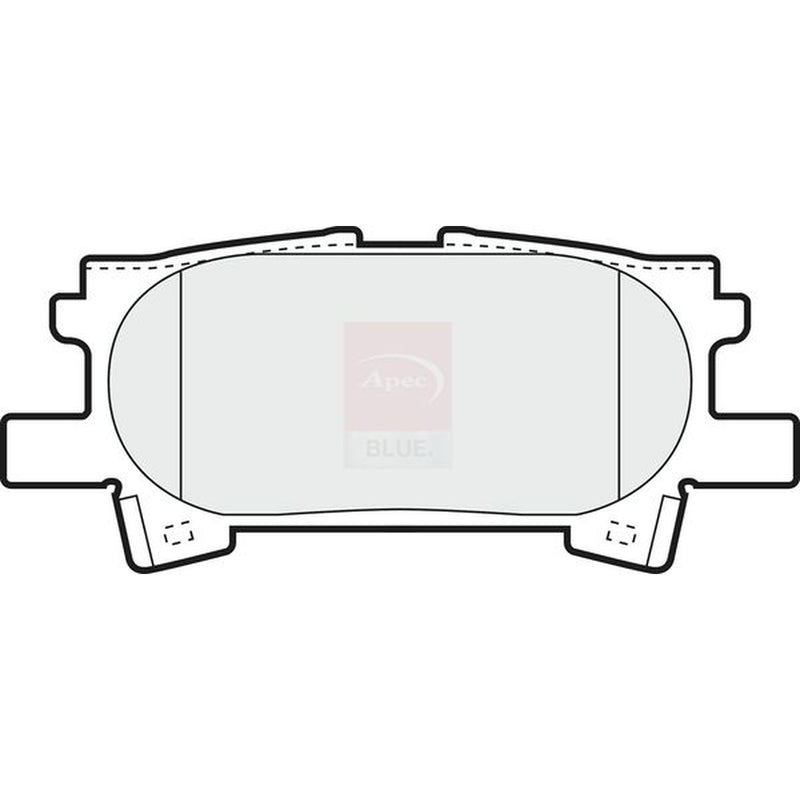 Apec Rear Brake Pad Set fits Lexus Rx 2003-2015
