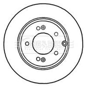 Borg & Beck Front & Rear Brake Discs & Pads fits Hyundai Santa Fé II 2006-2012
