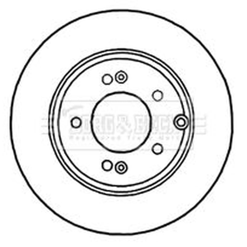 Borg & Beck Front & Rear Brake Discs & Pads fits Hyundai Santa Fé II 2006-2012