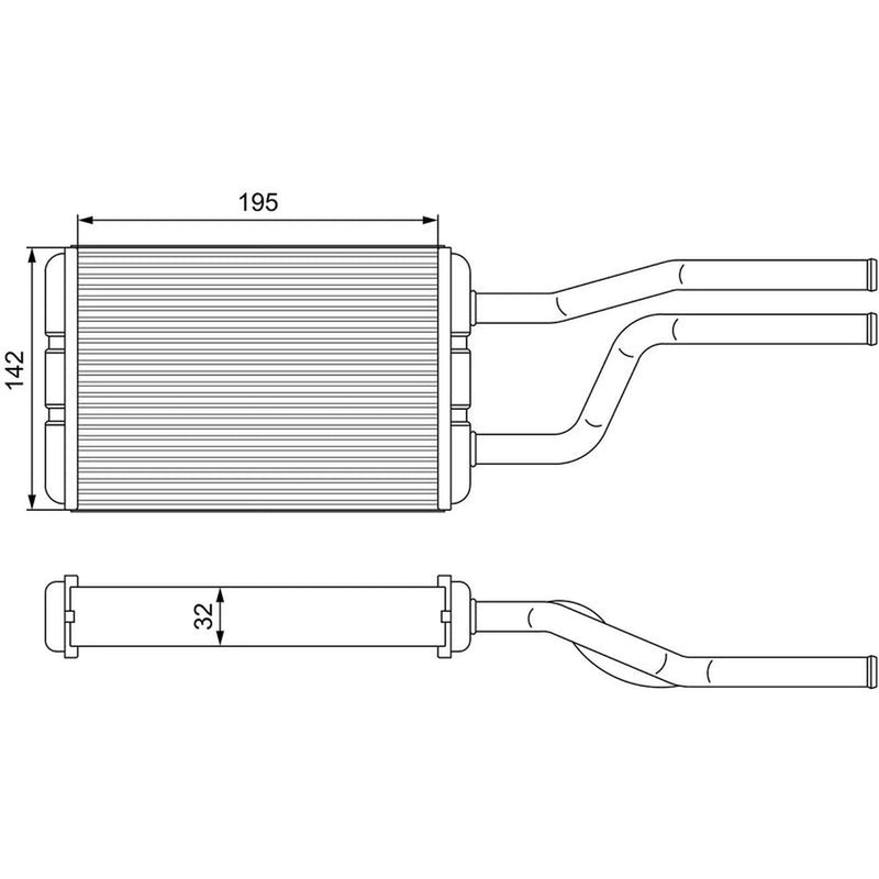 Valeo Heater Matrix Core Heat Exchanger 811545