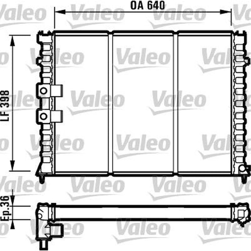 Valeo Engine Radiator 731586