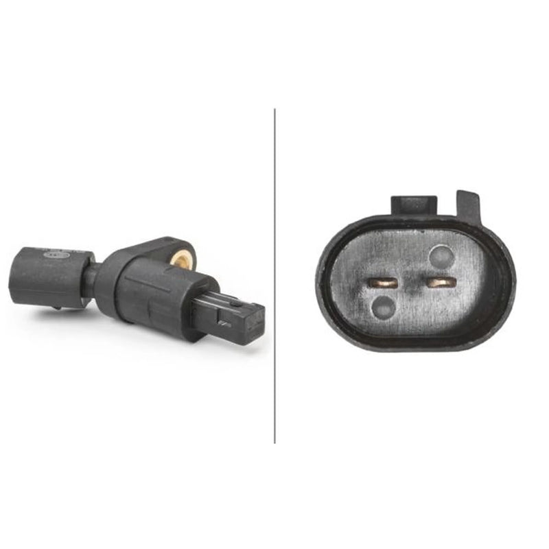 Hella ABS Wheel Speed Sensor Rear fits Audi A3 1996-2003 1.6 1.8 1.9