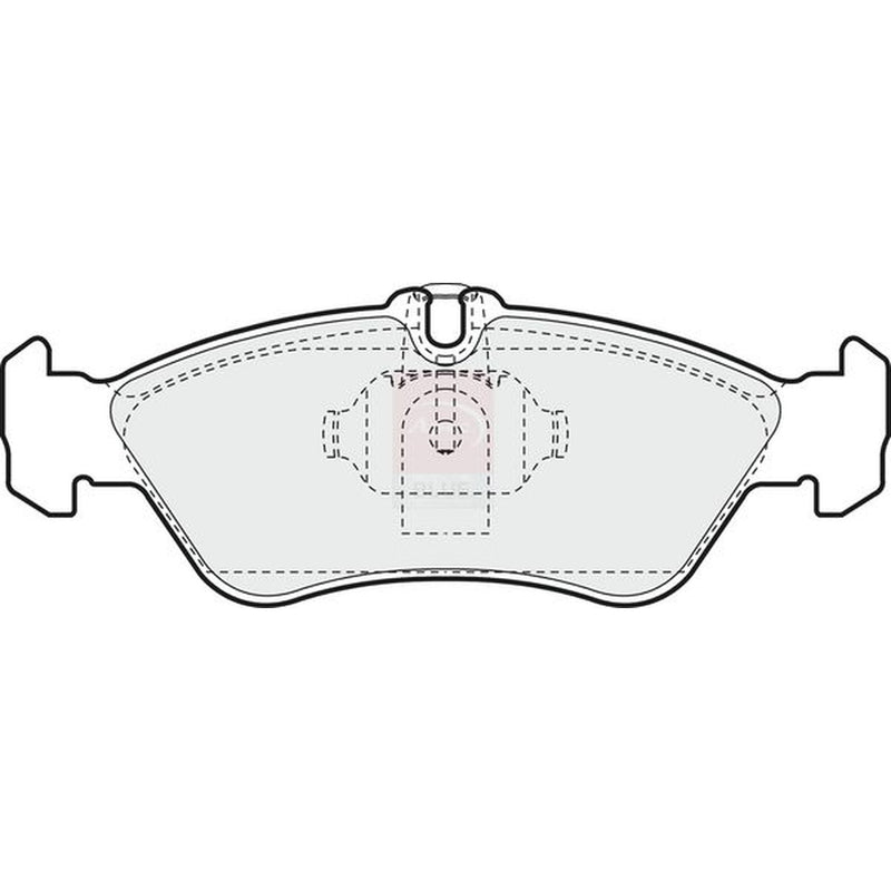 Apec Rear Brake Pad Set fits Mercedes-Benz Sprinter 3-T 1995-2006