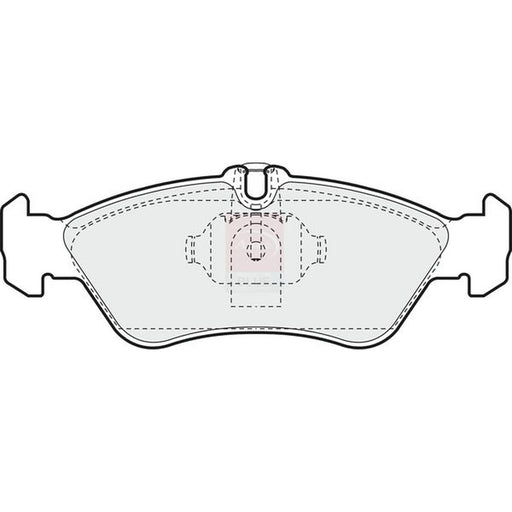 Apec Rear Brake Pad Set fits Mercedes-Benz Sprinter 3-T 1995-2006