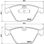 DON Front Brake Pad Set fits BMW 3 2004-2013
