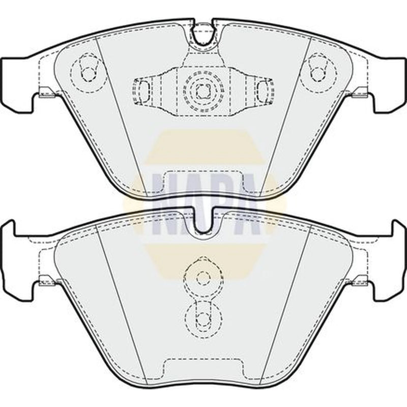 NAPA Front Vented & Rear Vented Brake Discs & Pads fits BMW 3 2004-2013