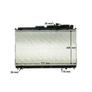 Mahle Engine Radiator fits Hyundai Santa Fé II 2006-2012 2.2 2.7