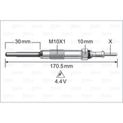 Valeo Diesel Engine Glow Plug 345247