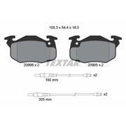 Textar Front Brake Pad Set 2090603