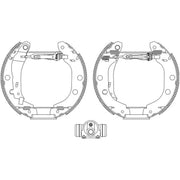 Mintex Brake Shoe Set Axle Kit fits Nissan Bluebird 1997-2002 2.0