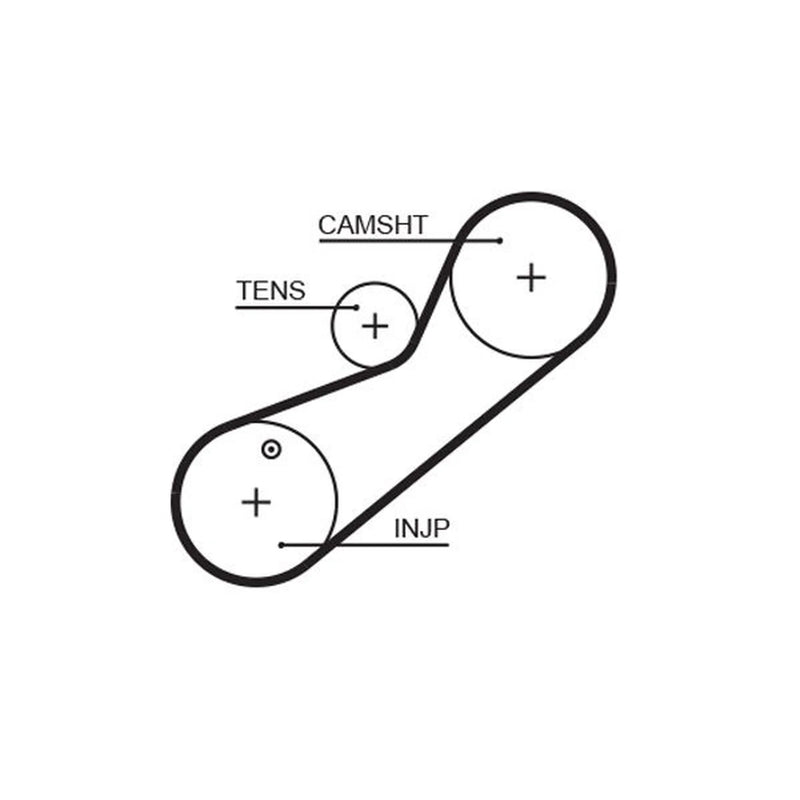 Gates Timing Belt Cambelt 78 Teeth fits Honda Accord 1996-2000 2.0