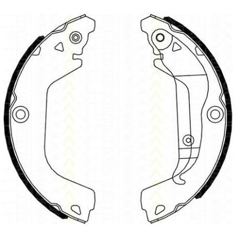Mintex Brake Shoe Set Axle Kit fits Chevrolet Cruze 2009-2015 1.4 1.6 1.8 2.0