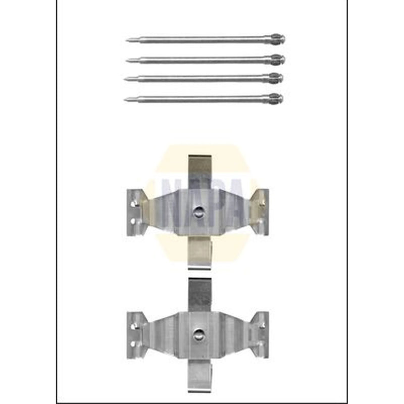 NAPA Brake Pad Accessory Fitting Kit Front fits Mercedes-Benz Clk 2005-2010