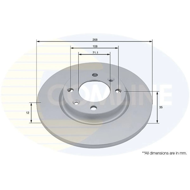 Comline Rear Brake Solid Discs & Pads fits Vauxhall Corsa 2019 on