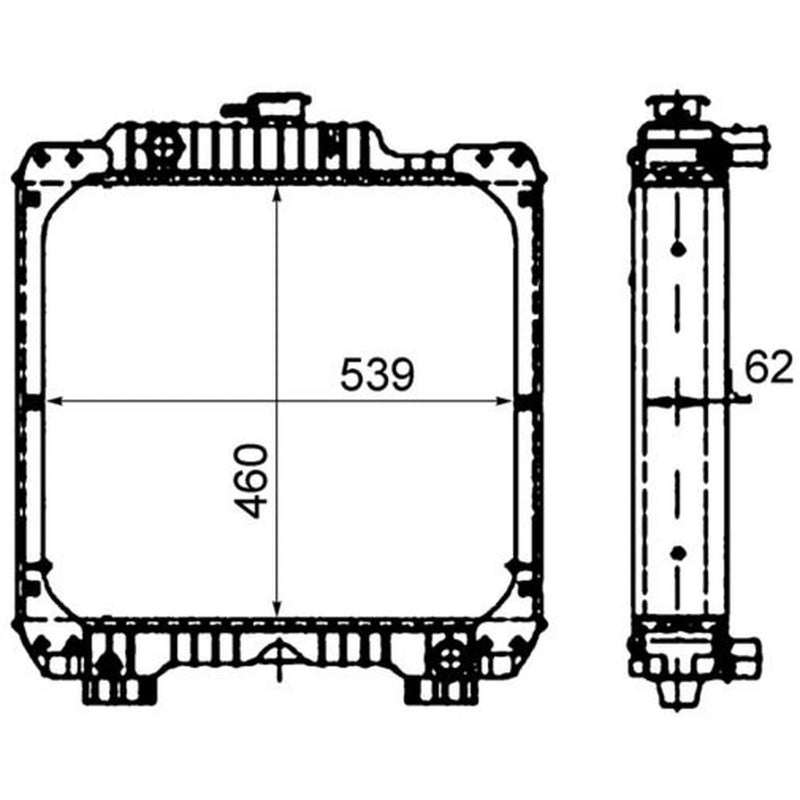 Mahle Engine Radiator fits Case Ih Jx-Series 2007-2008