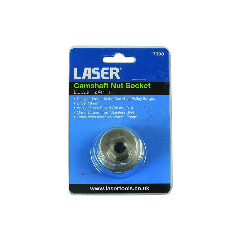 Laser Camshaft Nut Socket 24mm - for Ducati 7308 Laser - Dynamic Drive