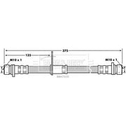 Borg & Beck Brake Hydraulic Hose Line inner BBH7030