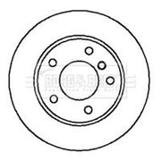 Borg & Beck Front & Rear Brake Discs & Pads fits Land Rover Discovery 1998-2004