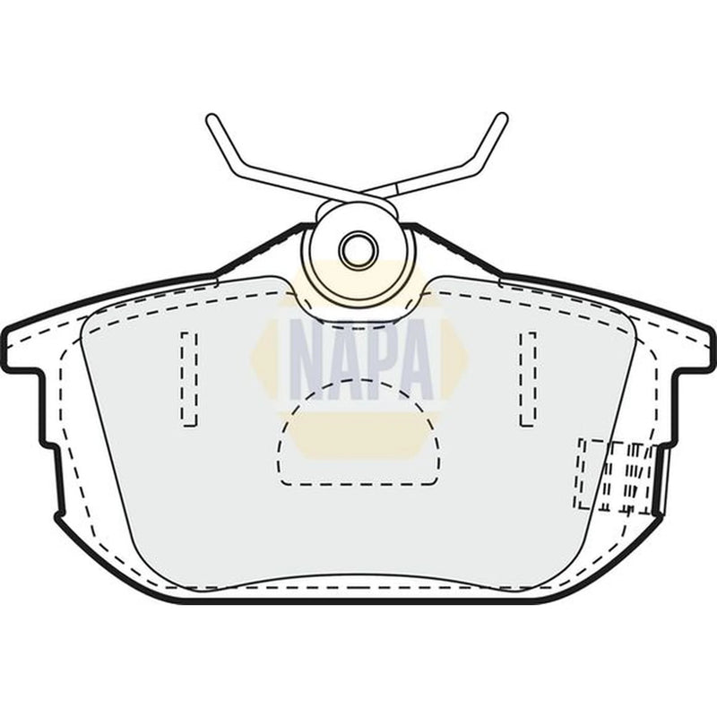 NAPA Rear Brake Pad Set fits Mitsubishi Carisma 1995-2006 1.3 1.6 1.8 1.9