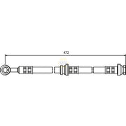 NAPA Brake Hydraulic Hose Line Front NBH1425