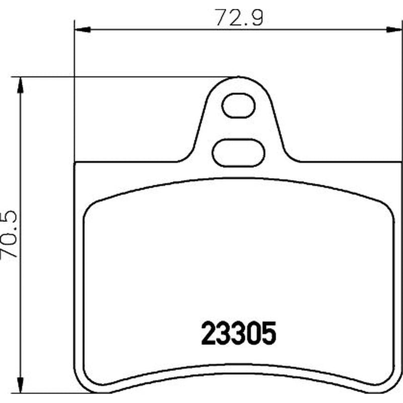 DON Rear Brake Pad Set fits Citroën C5 I 2001-2004 1.8 2.0 2.2 3.0