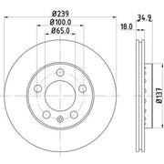 Mintex Front Brake Discs & Pads fits VW Polo IV 2003-2009 1.8 1.9