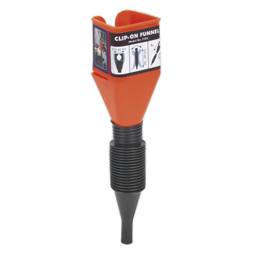 Sealey Clip-On Funnel with Spout F12S Sealey - Dynamic Drive