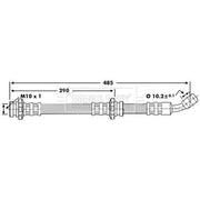 Borg & Beck Brake Hydraulic Hose Line Front Right BBH6674