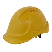 Worksafe Safety Helmet - Vented (Yellow) 502Y Worksafe - Dynamic Drive