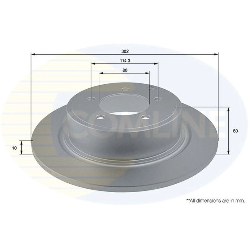 Comline Front & Rear Brake Discs & Pads fits Mitsubishi Asx 2010 on 2.0
