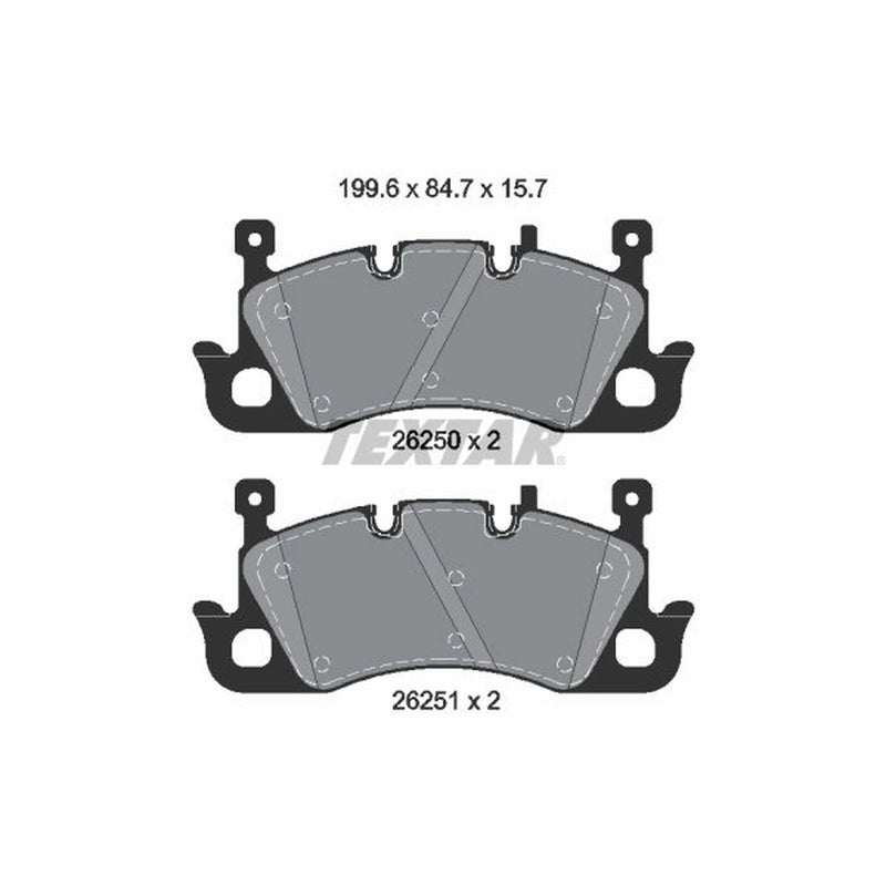 Textar Front Brake Pad Set 2625001