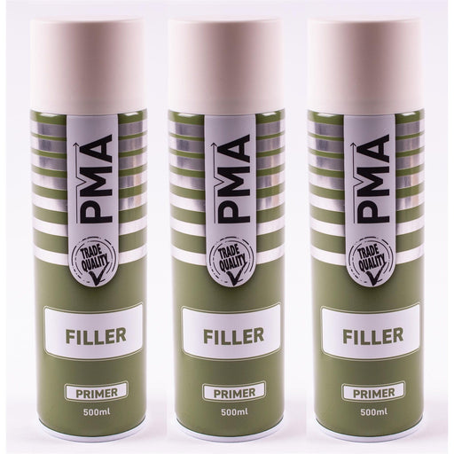 3x Autotek Yellow Filler Primer 500ML High Covering Spray Paint Professional Autotek - Dynamic Drive