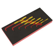 Sealey Premier Premier Hex Key Set with Tool Tray 6pc - VDE Approved TBTE05 Sealey Premier - Dynamic Drive