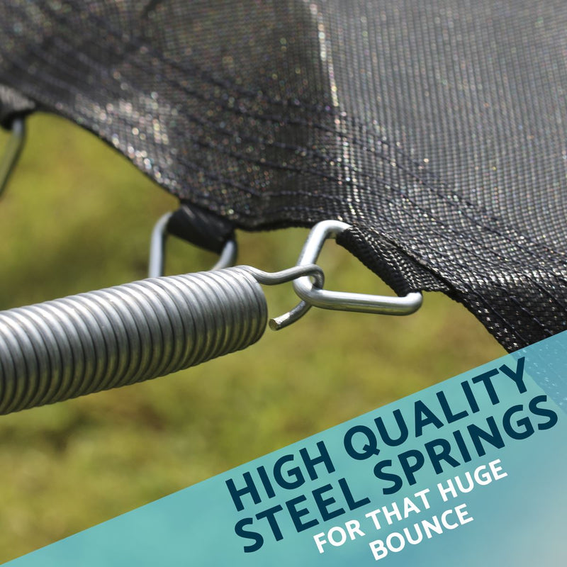 Dellonda 8ft Heavy-Duty Outdoor Trampoline with Safety Enclosure Net Dellonda  - Dynamic Drive
