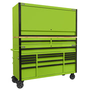 Superline PRO Black Edition Mobile Trolley with Wooden Worktop Hutch Superline Pro - Dynamic Drive