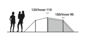 Outwell Earth 3 Plus Tunnel Tent 3 Berth Outwell - Dynamic Drive