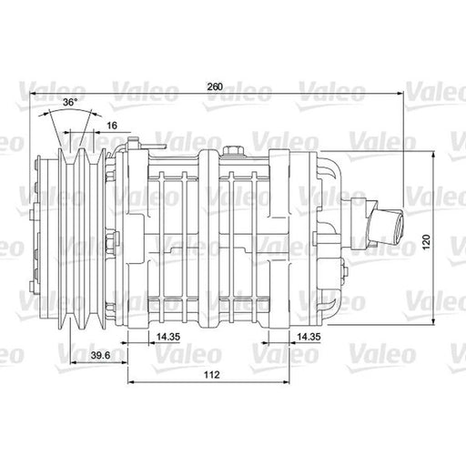 Valeo Air Conditioning Compressor 716653